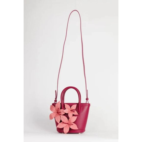 The Wolf Gang Berry Leather Flower bag - Picture 3 of 7